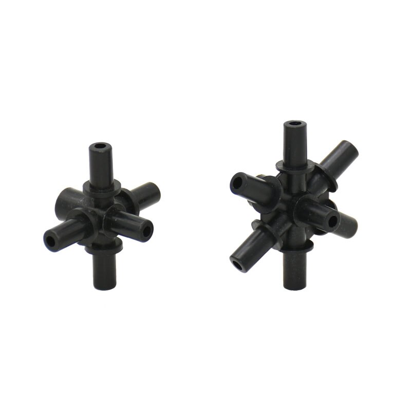 6mm 5-way water splitter 7-way Garden Water sprinkler Connectors Multiple Joint Hose Splitters Garden Irrigation Accessories 10p