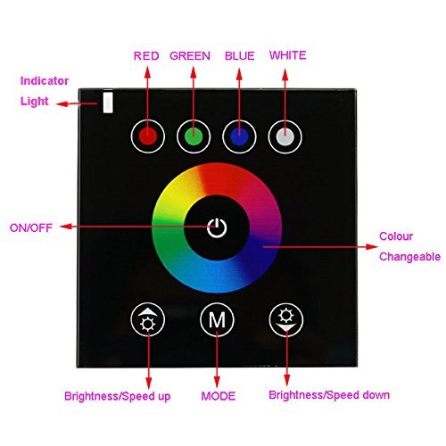Gør-det-selv hjemmebelysning rgbw led touch switch panel controller led dimmer 12v til led neon flex strip lys