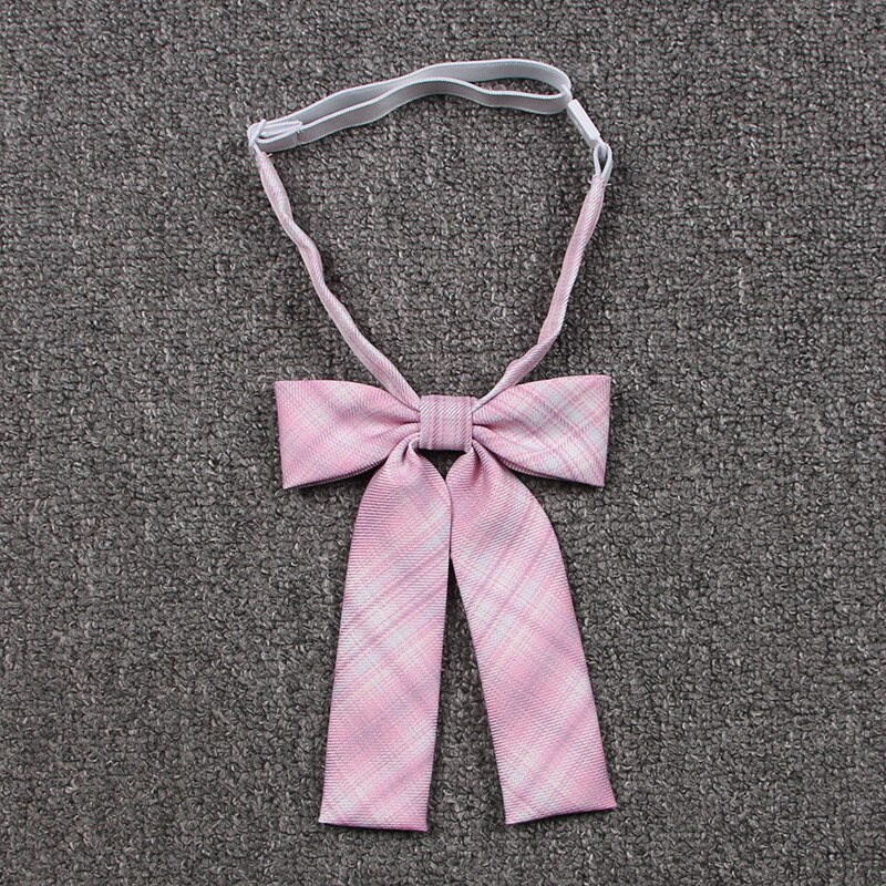 Pink JK Uniform Bow Tie Cute Japanese/korean School Uniform Accessories Bow-knot Tie Knot Cravat Necktie Adjustable: tie D