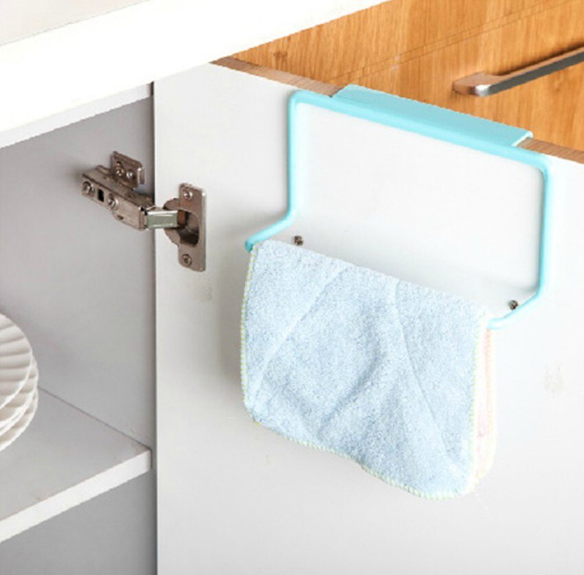 Over Deur Thee Handdoek Houder Rack Keuken Kast Bar Haak Badkamer Doek Hanger Multi-Functionele Keuken Lade Haak Houder