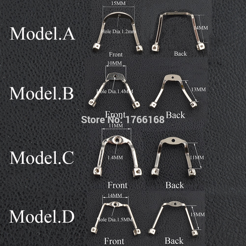 10 Stks/partij Eyewear Rvs Neus Pad Arm Neus Pad Houder Glazen Accessoires: Mix models