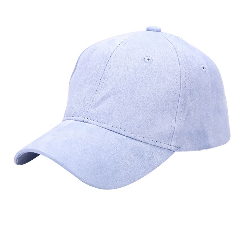 Casual Style Baseball Cap Men Women Angled Brim Adjustable Caps Cotton Strapback Peaked Solid Color Hats