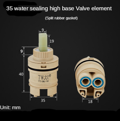 For Kitchen Bathroom Faucet Replacement Accessories Faucet Mixing Valve Faucet 1 Pack 35/40mm Replacement Ceramic Cartridge: J