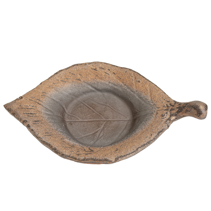 Schort keramiek bladvorm theekop schoteltjes bladvorm vintage hittebestendig cuo mat kung fu thee accessoires