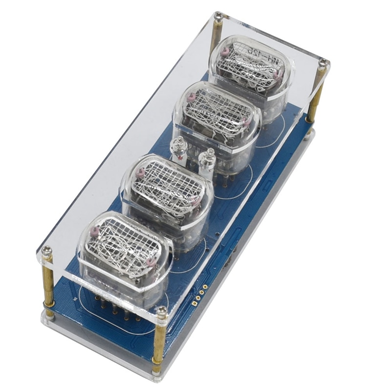 Diy  in12 in-12 nixie tube pcba kit digitalt ur smukt, ingen rør