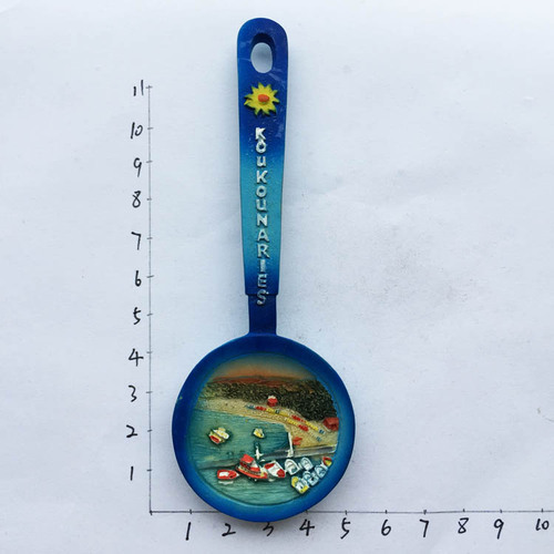 Greek Tourism Souvenir Spoon and Fork Shape Fridge Magnets Koukounaries Kukunaris Refrigerator Magnetic Stickers Travel: Spoon