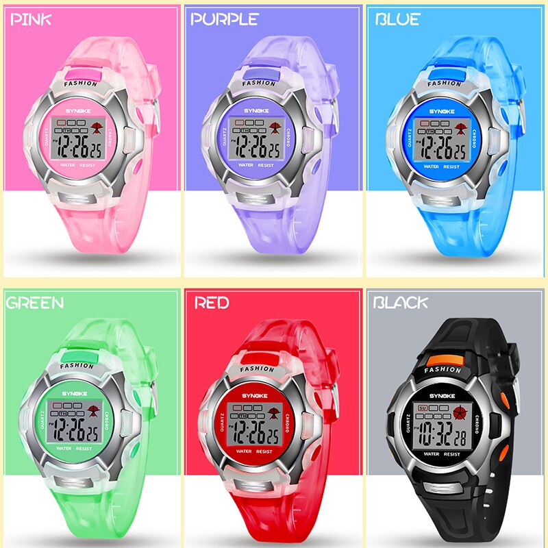 Kinderen Horloges Jongens Synoke Kids Sport Horloges Waterdicht Elektronische Horloge Klok Kinderen Digitale Horloge Voor Jongens Meisjes