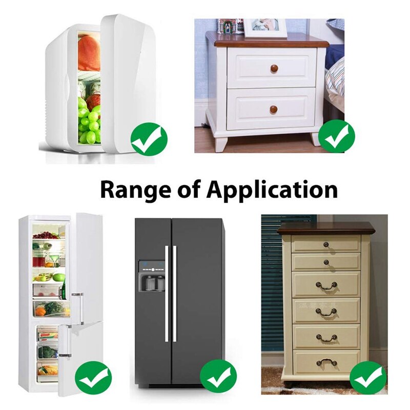 Kühlschrank Schloss, Kühlschrank Schlösser, Gefrierschrank Schloss mit Schlüssel für Art Sicherheit, Schlösser zu Sperren Kühlschrank und Schränke-1Pack