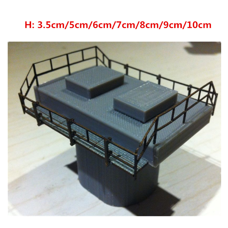 1:87 Ho Schaal Trein Railway Scene Decoratie Bridge Pier Model Voor Zand Tafel