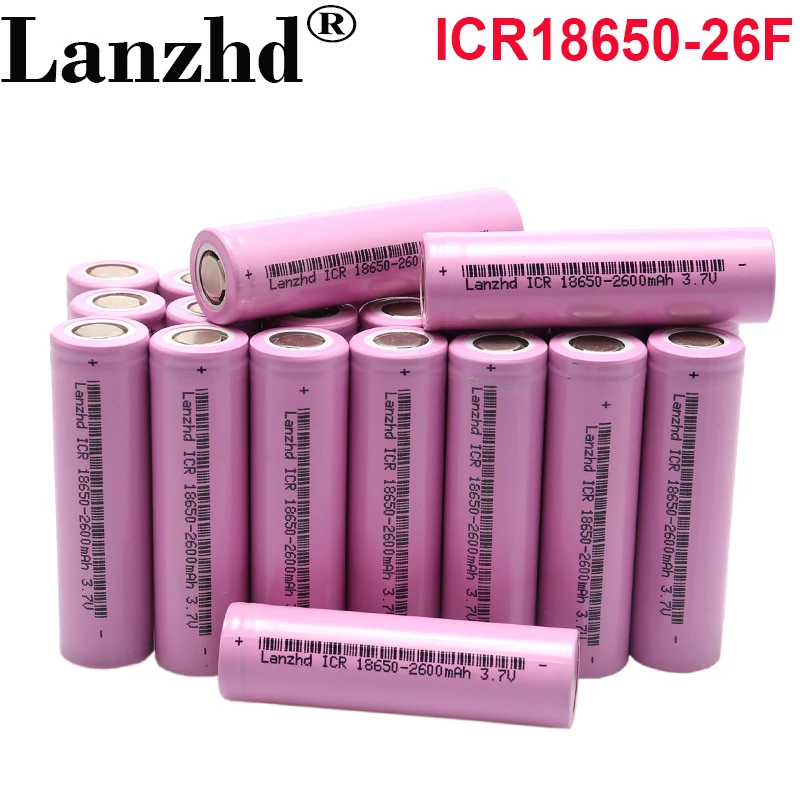 10 sztuk 3.7V bateria 18650 akumulatory 2600mAh bateria litowo-jonowa do latarki Laptop LED mobilny zasilacz