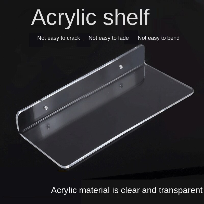 Acrylic Shelf Wall-mounted Partition Without Punching Wall Kitchen Bathroom Transparent Panels Shelves for Wall Mounted Shelf