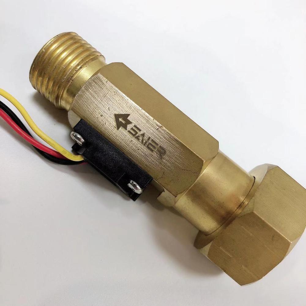 1/2 ''Water Flow Sensor 1-30L/Min Hall Flowmeter Temperatuur Sensor Voor Arduino Turbine Flowmeter Meten Temperatuur Instrument