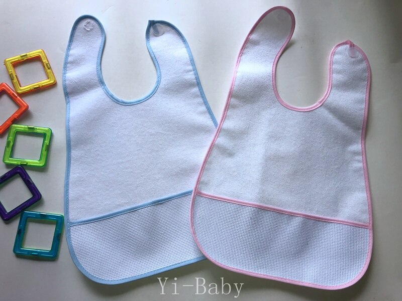 Spuugdoekjes kruissteek bib slabbetje Baby waterdichte bib Baby speeksel handdoeken 12 Stks/set YB18004