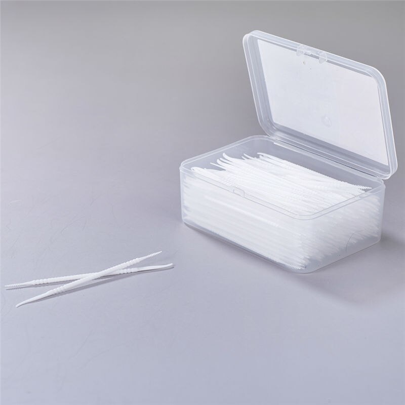 FAWN MUM Portable Toothpicks 300pcs Soft Plastic Massage The Gums Soft Dental Interdental Cleaning Brushes Oral Care Toothpick