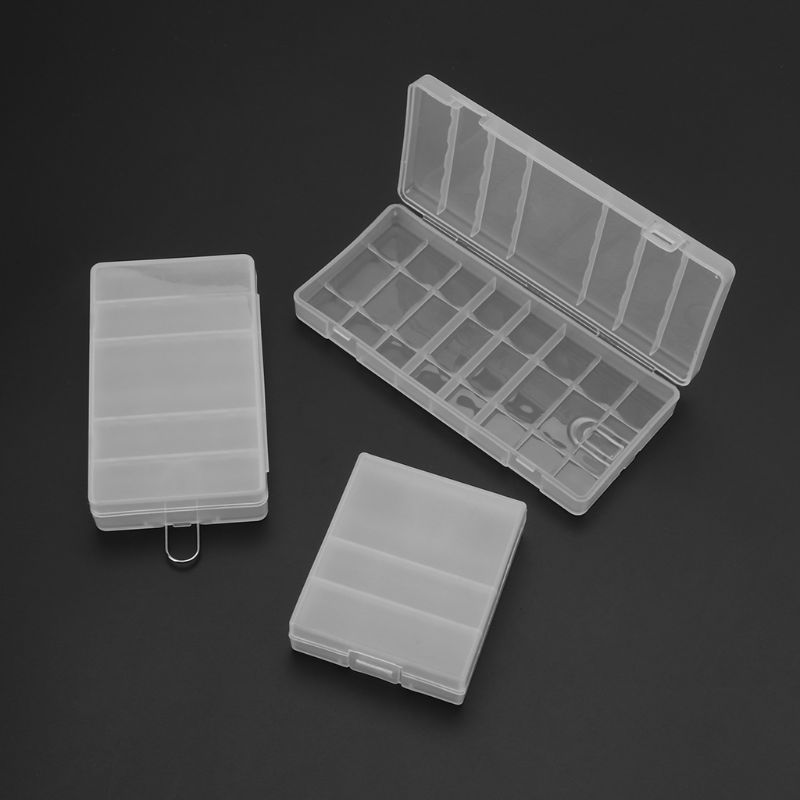 Hard Plastic Transparante Opbergdoos Case Cover Houder Voor AA/AAA Batterij