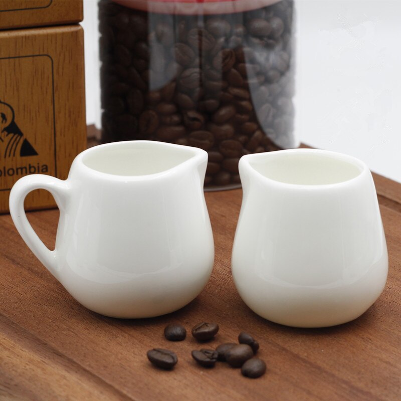 Tarro de cerámica para condimentos, recipiente para crema, taza, vajilla, utensilios de cocina blancos, jarra para azúcar, crema y leche
