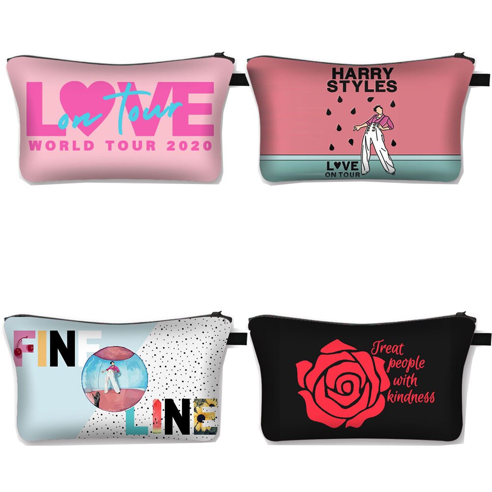 Harry Styles Love on Tour Fine Line Cosmetic Case Women Makeup Bag Ladies Toiletry Bag