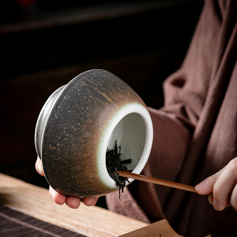 Teapot Ceramic Sealed Pot Teapot Home Black Tea Green Tea Teapot Tea Container Tea Container Tea Caddy