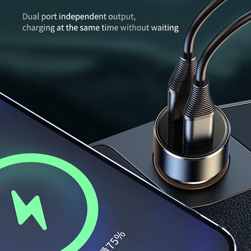 Transmetteur FM Bluetooth 5.0 mains libres pour voiture, lecteur MP3 Audio AUX, USB type-c PD, charge rapide, modulateur FM, BT-T1