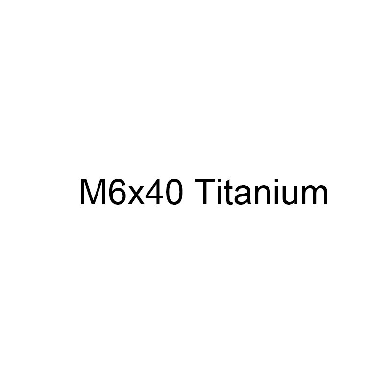 RISK 1pcs M6*30/35/40/50mm Titanium Bike Headset Bolt Bicycle Stem Top Cap Screw for MTB Road Bicycle M6x30mm M6x35 M6x40 M6x50: M6x40 Titanium