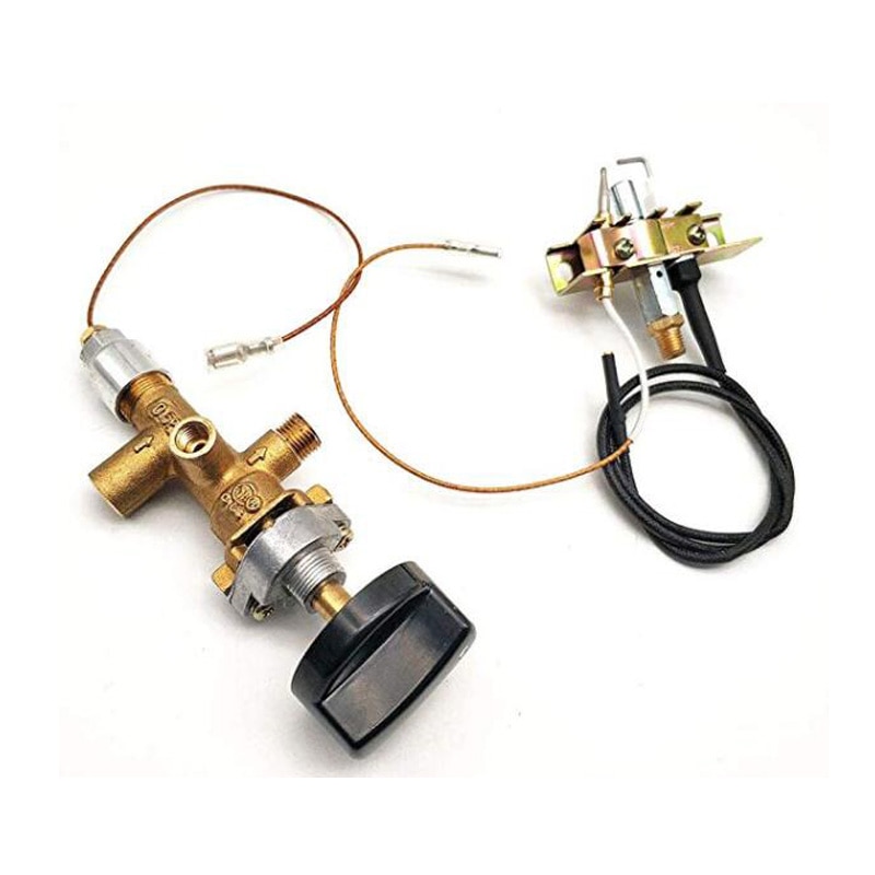 1Piece Propane Fire Pit Main Control Brass Safety Valve Fireplaces Replacement Pilot Assembly Kit