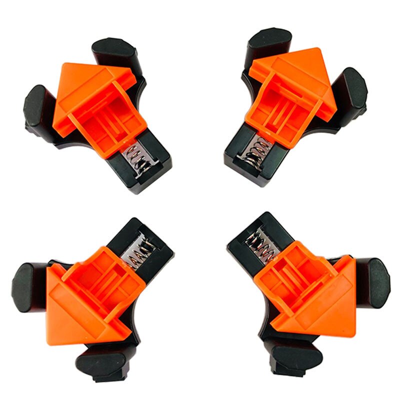 Home Tools Woodworking Angle Clamp Tool Set 90 Degrees Fixer Photo Frame Picture Frame ClampPunching Installer Hand Tool