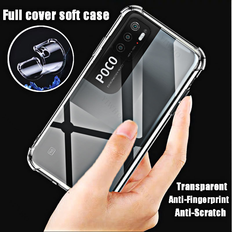 Para Xiaomi Poco M3 Pro 5G funda blanda de teléfono HD transparente para Xiaomi Poko M3Pro 5g 6,5 "M2103K19PG fundas antiarañazos a prueba de golpes