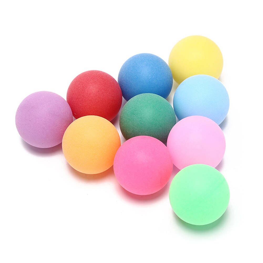 Pelotas de tenis de mesa de 40mm, 50 Uds. De Pelotas de Ping Pong de colores aleatorios de 2,4g, accesorios deportivos para juegos al aire libre