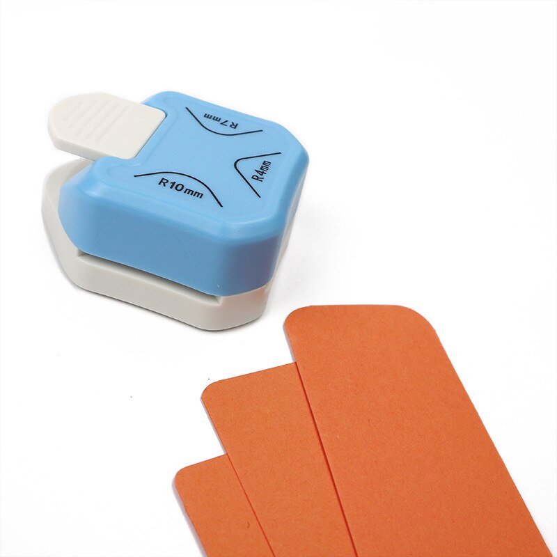 Kleine Drie-In-een Ronde Hoeken Duurzaam Perforator Diy Paper Cutter Scrapbook Kaart Perforator