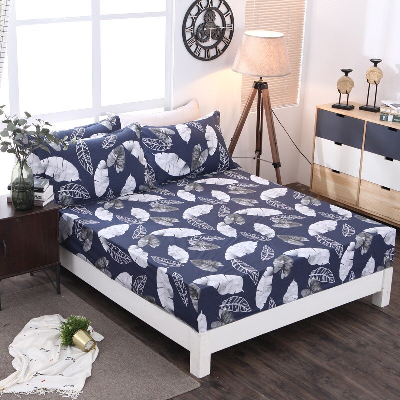 100% baumwolle Ausgestattet Blatt Auf Elastische Band Matratze Abdeckung Gedruckt Bettlaken Matratze Abdeckung 120x200 cm/150 x 200 cm/180x300 cm: NH-cl-qiu jin j n / 120x200cm