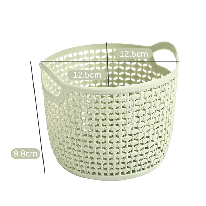 Hollow Portable Storage Basket Home Desktop Storage Basket Plastic Woven Basket For Home Decor корзина для бани: GN