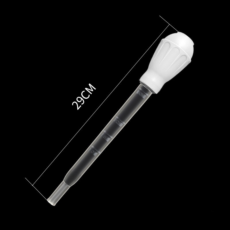 Alargar pipetas, sifón para acuario, aspiradora para pecera, herramienta de limpieza Simple para cambiador de agua de acuario: Blanco