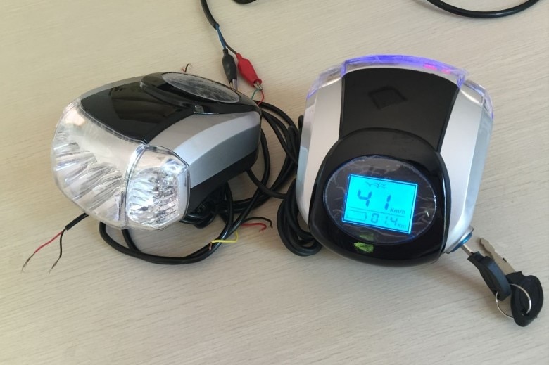 speedometer&battery level indicator&48V60v display with frontlight+bluetooth electric bike scooter tricycle mobility diy part