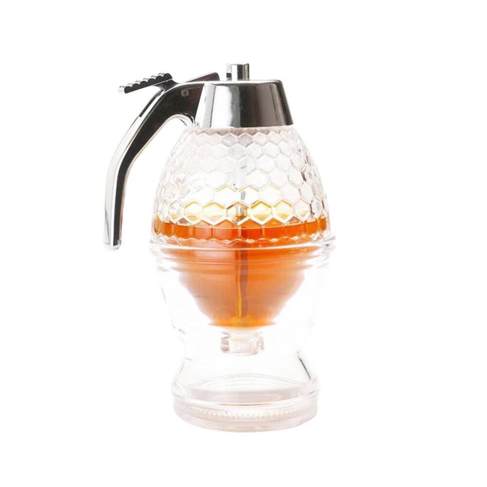 dispensador y calentador de miel de cristal, conjunto de sirope de miel, tarro de abeja, 2: Default Title