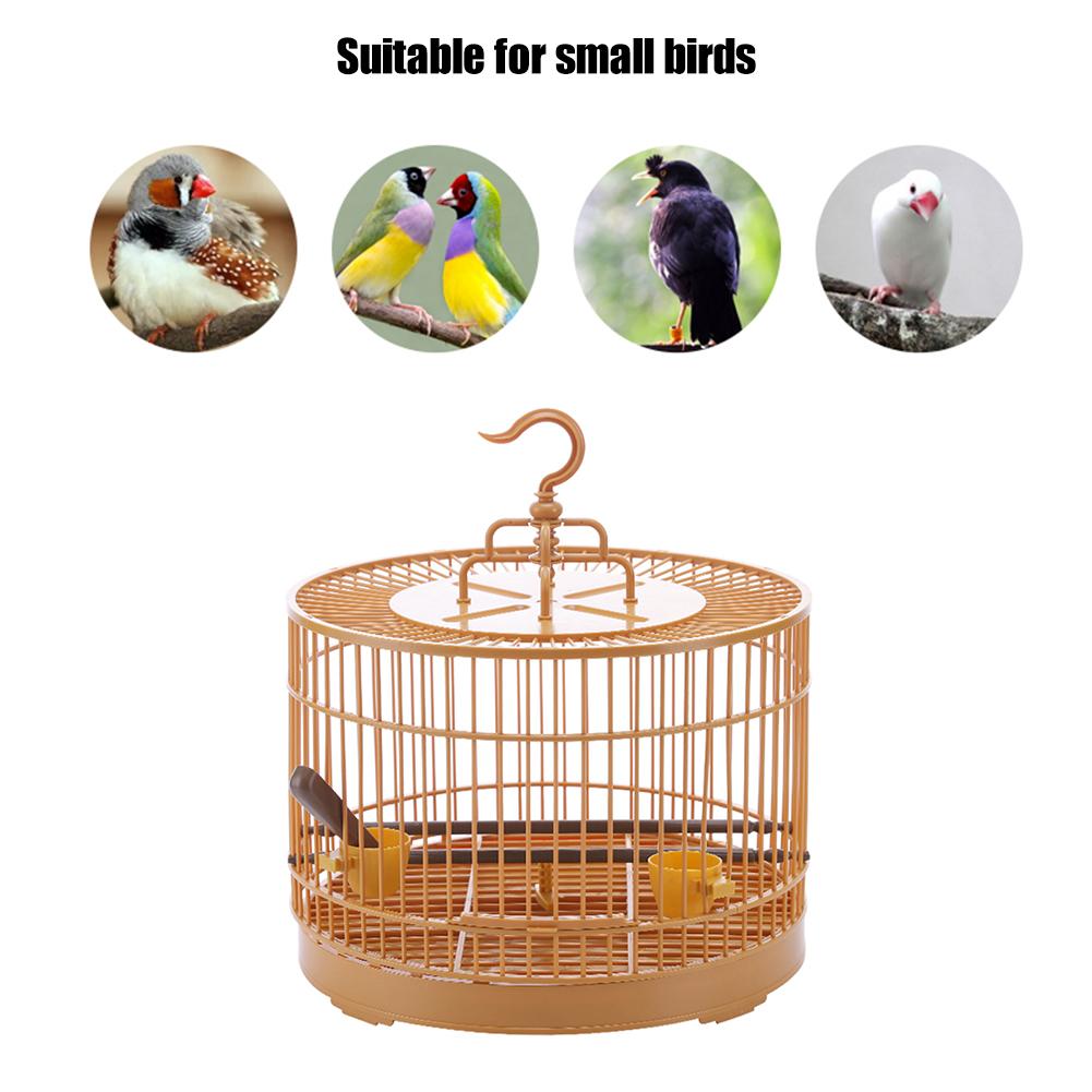 Assembly Bird Cage With Feeder And Waterer Small Pet Bird Full Set Of Plastic Bird House Thrush Parrot Cage