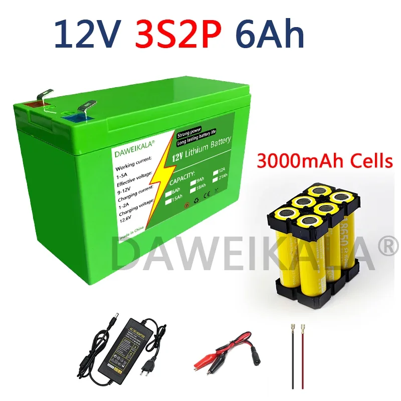12 V 18650 Lithium-Akku, 3S7P, wiederaufladbarer Akku für Solarenergie, Elektrofahrzeug-Akku, LED, Outdoor-Campingausrüstung: Lila