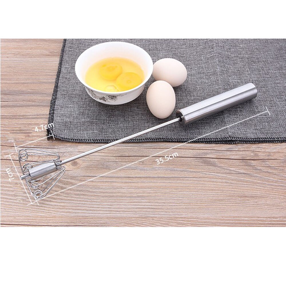2 st vispar premium rostfritt stål hand push visp äggvisp mixer visp mix rör visp 26.2*5.6cm, 35.5*7cm