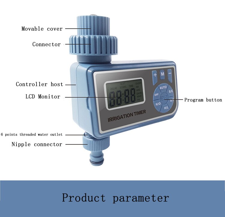 Garden Automatic Watering Timer Vegetable Garden Electronic Irrigation Controller Used For Breeding And Seedling Cultivation