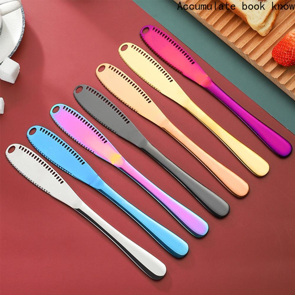 High-end tableware Bright gold Butter Knife Western Food Knife Cheese Knife Steel Bread Cheese Jam Butter Knife