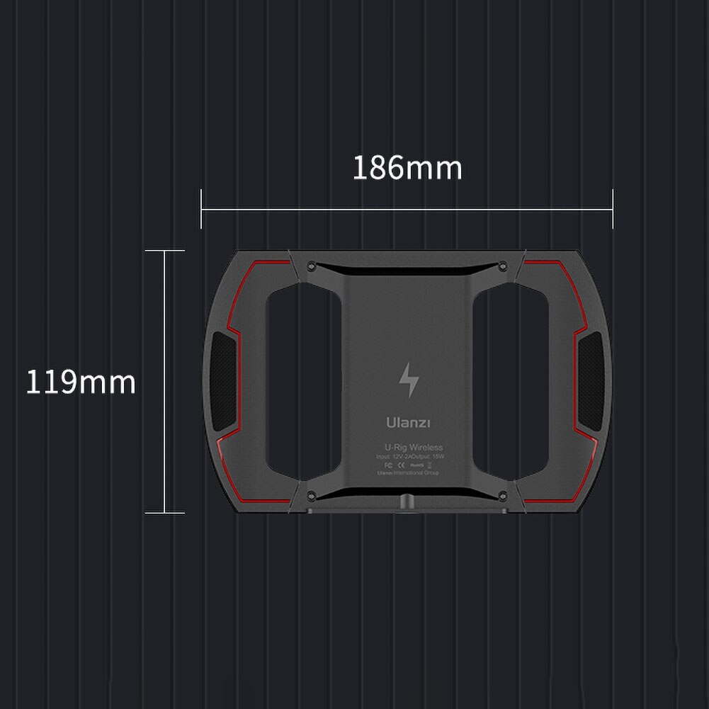 Ulanzi u-rig telefone portátil carregador sem fio expansão suporte gaiola com sapato frio