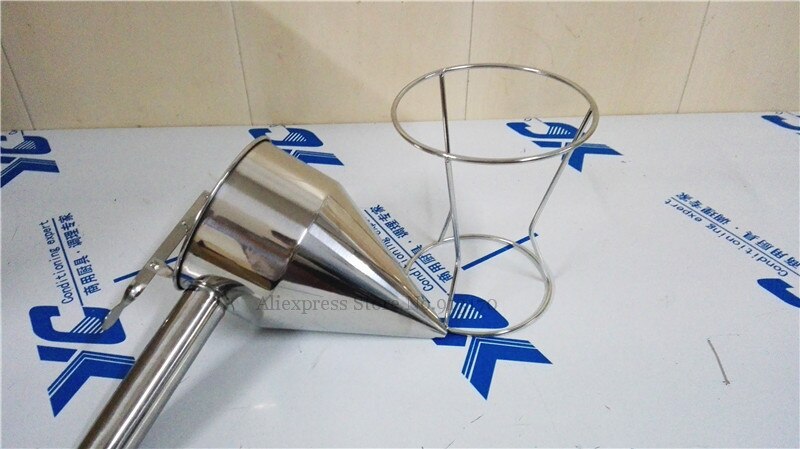 Full Stainless Steel Batter Dispenser Waffle Takoyaki Mixture Distributor With Holder