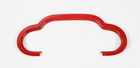 Molduras de Interior SHINEKA para Jeep Wrangler JK 2007 Kit de decoración de coche rojo pegatinas accesorios para Jeep Wrangler JK: Steering wheel trim
