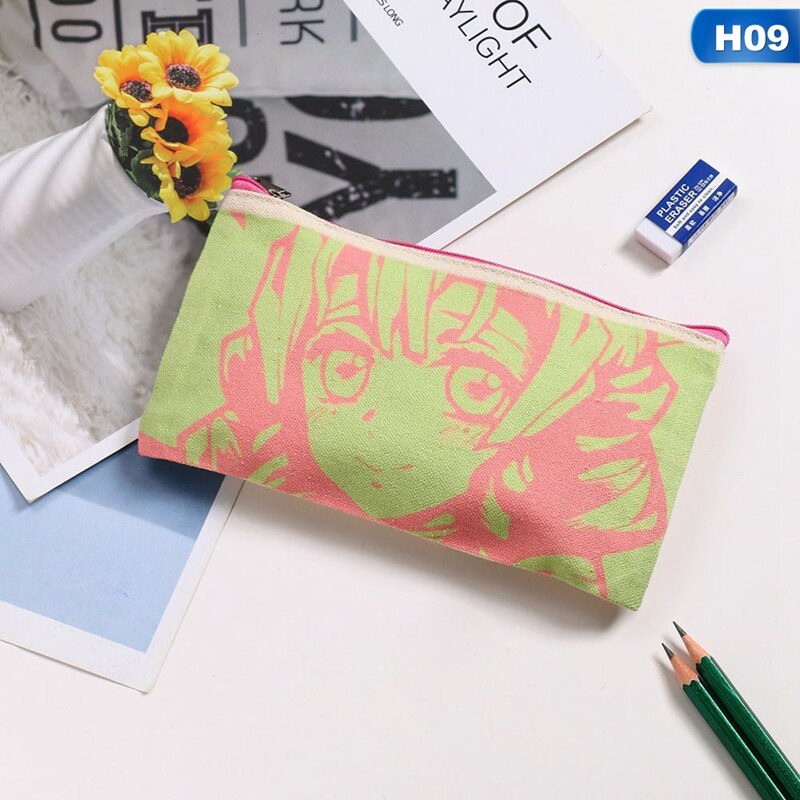 Potlood Pouch Student Briefpapier Pencilcase Canvas Art Pen Wrap Case Opslag Schoolbenodigdheden Potlood Tas