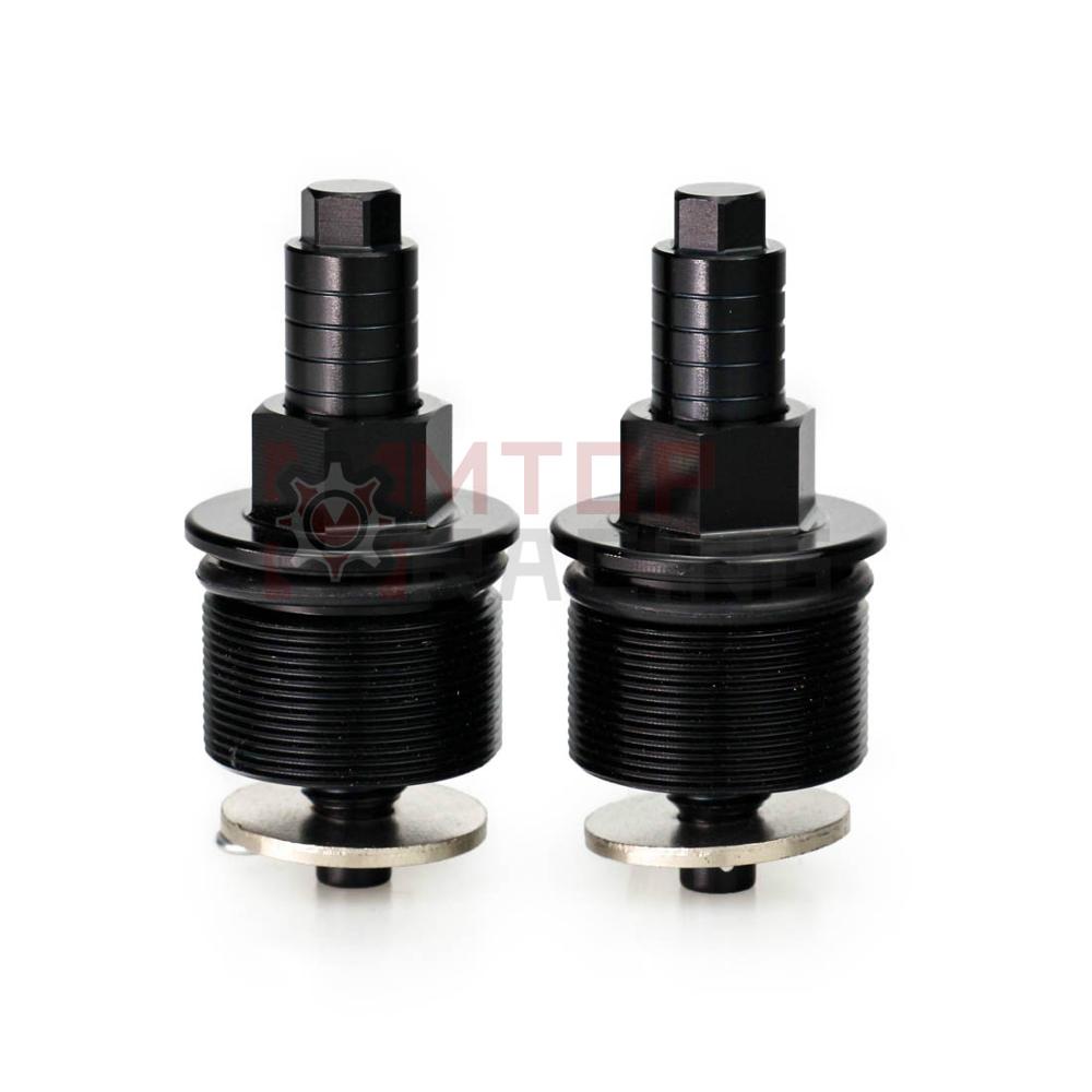 Preload Fork Caps For Honda NSR50 NSR80 NS-1 30mm Hexagonal Adjustable Fork Bolts Black Silver