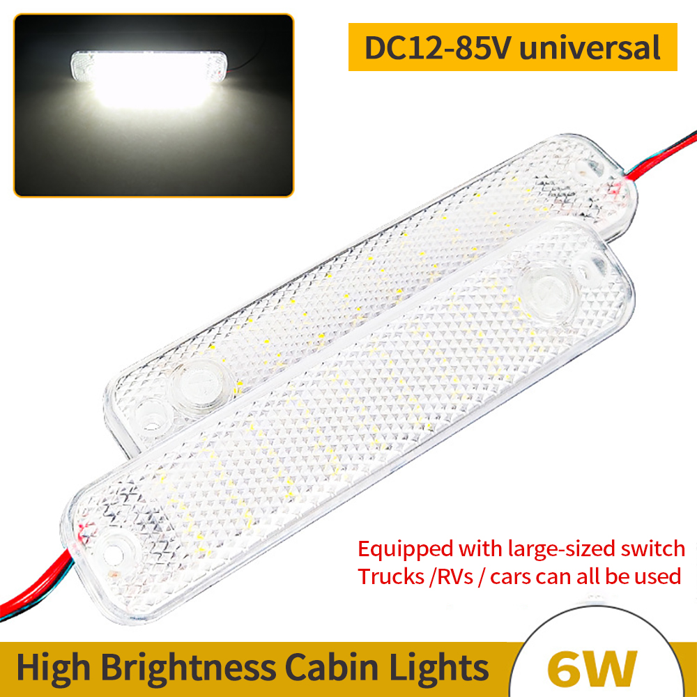 36LED 12V-85V LED coche vehículo Interior techo de techo lámpara de luz de lectura Interior luz de techo de coche iluminación Interior de coche