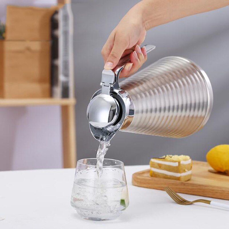 1L/1.5L/2L Dubbelwandige Vacuüm Isolatie Thermische Koffie Pot Home Water Pot Roestvrij Stalen Waterkoker