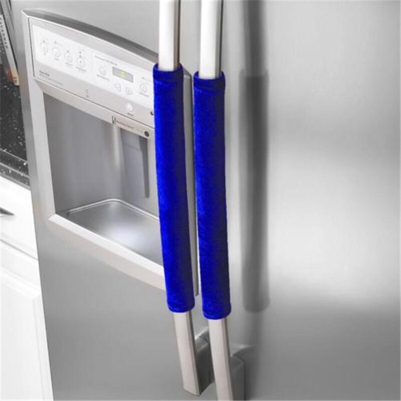 2 uds funda para manijas de electrodomésticos de cocina decoración de manchas puerta nevera horno resistencia al deslizamiento 12*30cm: 2