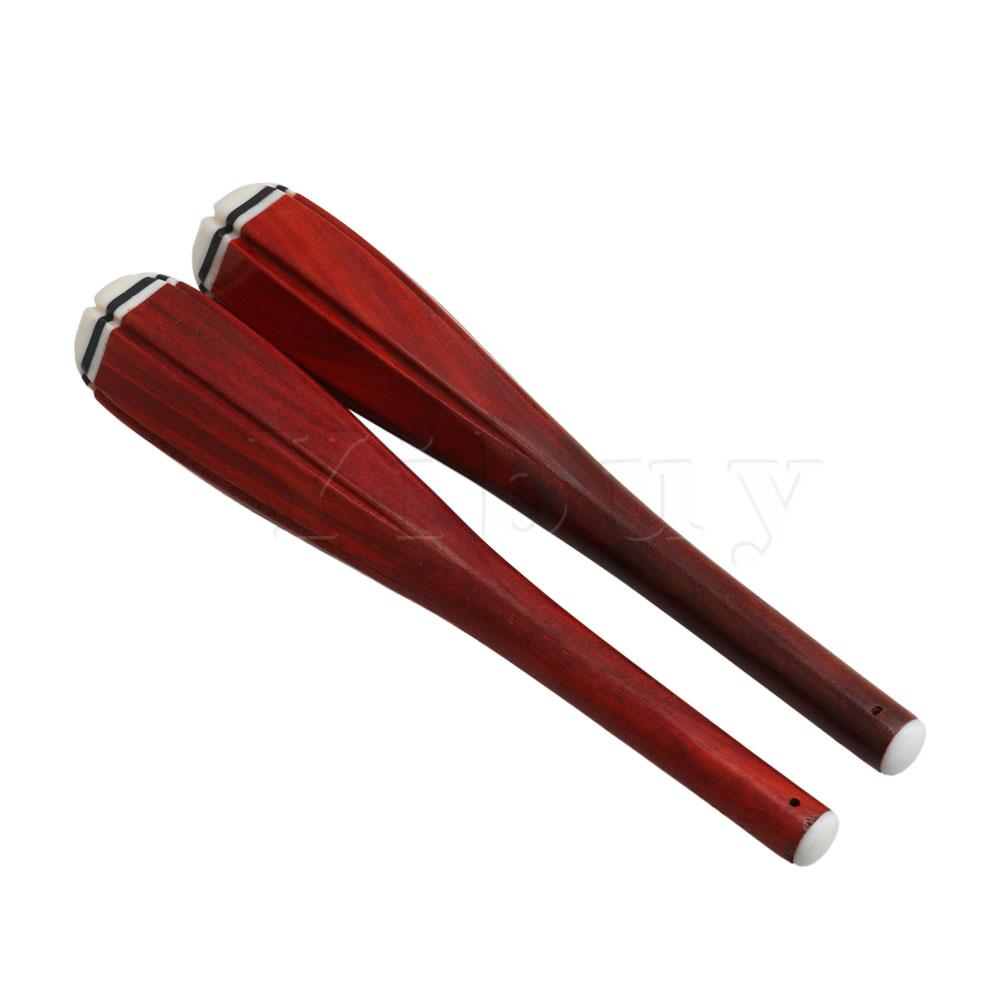 Yibuy rødt træ erhu skaft musikalske dele instrument værktøj