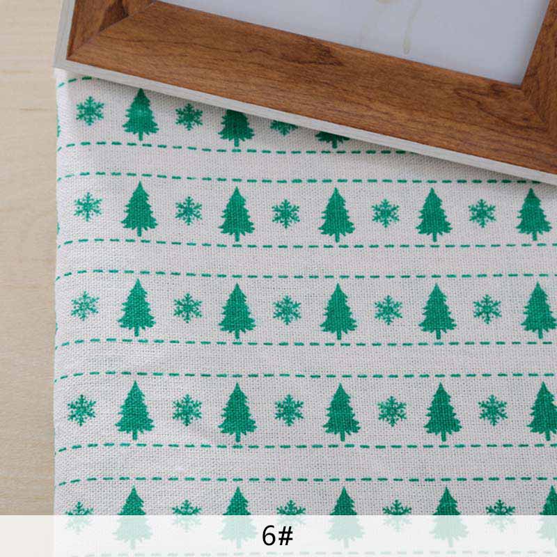 Tryck bomull linne tyg snöflinga kudde duk tyg av yards juldekoration  tj1241: Gul / 45 x 70cm