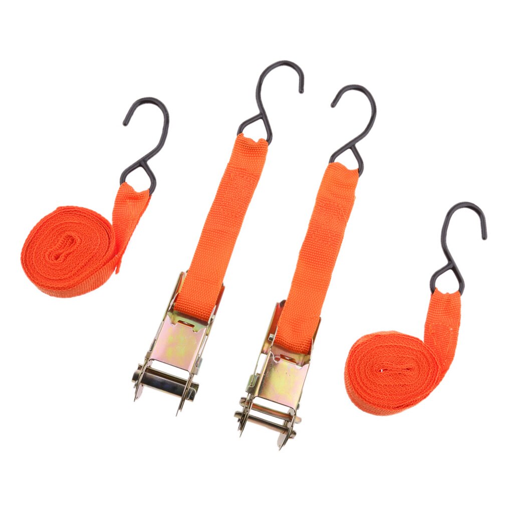Ratchet Tie Down Strap Luggage Bag Fasteners Truck Cargo Lashing Weather-resistant Strap